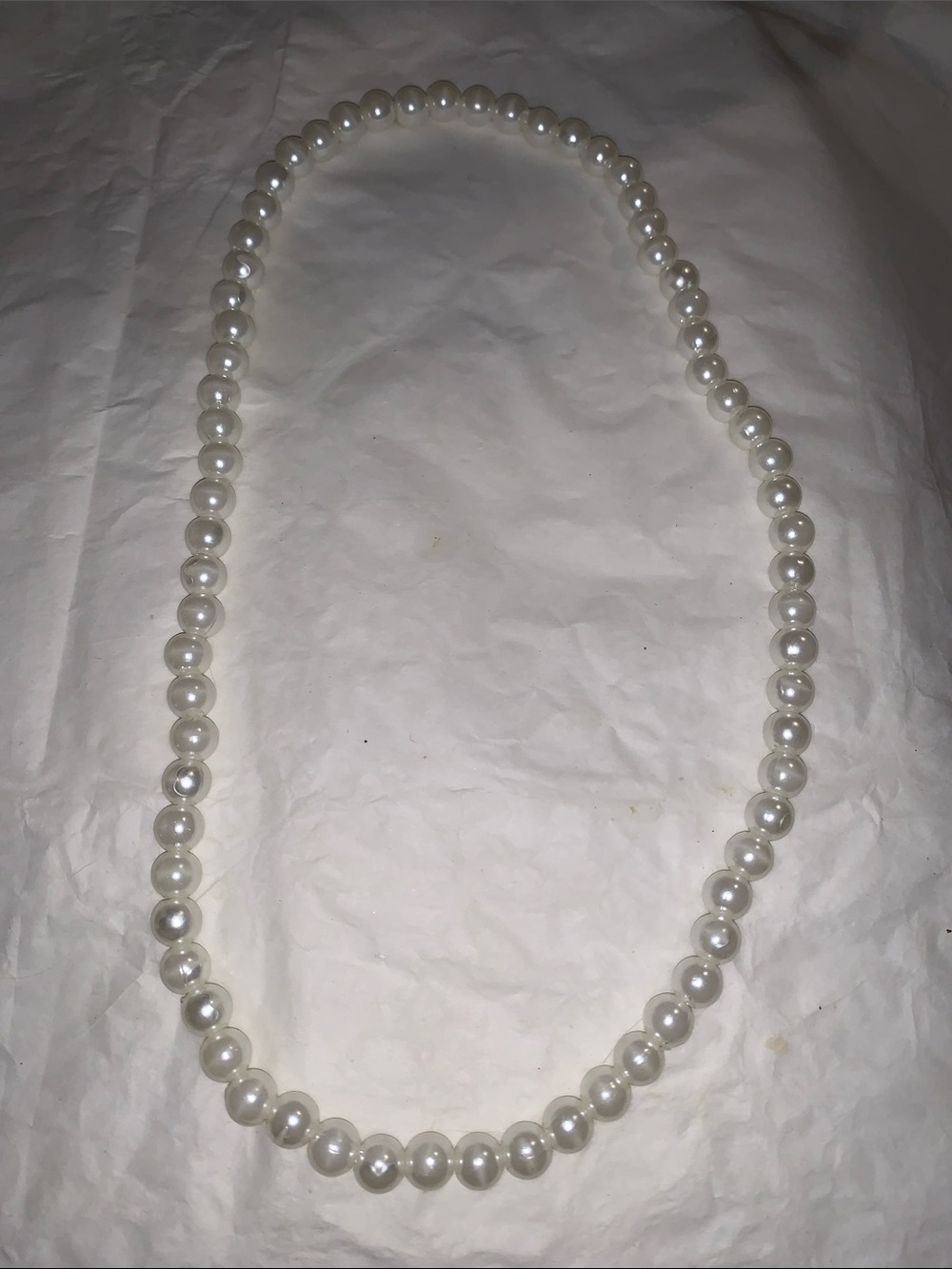 Classic Ivory Pearl stretch Strand Necklace for Women